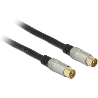 DeLOCK 88947 Koaxialkabel - 3m - Schwarz - Vierfach abgeschirmt - RG-6/U DeLOCK 88947 Koaxialkabel - 3m - Schwarz - Vierfach abgeschirmt - RG-6/U