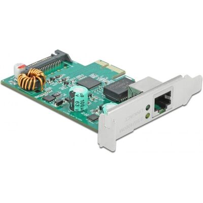 DeLock RTL8125 Netzwerkkarte - 2,5G PoE Ethernet - PCIe x1 DeLock RTL8125 Netzwerkkarte - 2,5G PoE Ethernet - PCIe x1