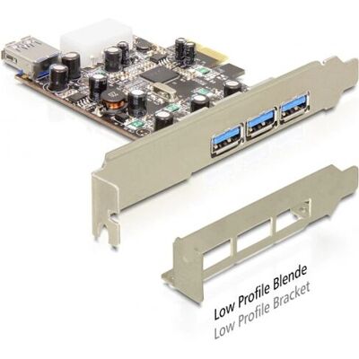 DeLock PCI Express Card - USB 3.0 External Internal - PCIe Low Profile - Up to 5Gbps DeLock PCI Express Card - USB 3.0 External Internal - PCIe Low Profile - Up to 5Gbps