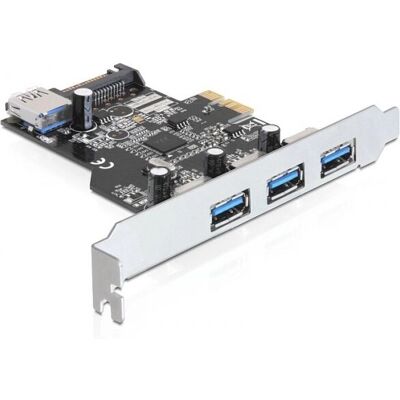 Scheda PCIe DeLOCK USB 3.2 Gen 1 - 3 Esterni 1 Interno Scheda PCIe DeLOCK USB 3.2 Gen 1 - 3 Esterni 1 Interno