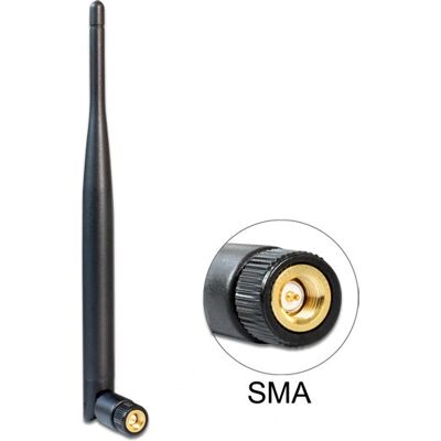 Antena inalámbrica omnidireccional DeLOCK 89438 - 5 dBi - SMA - Interior Antena inalámbrica omnidireccional DeLOCK 89438 - 5 dBi - SMA - Interior