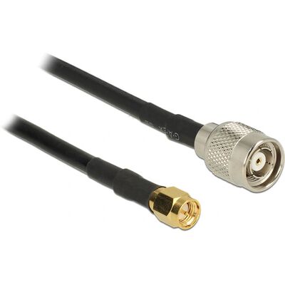 Câble coaxial DeLOCK 89514 - 50Ω RG-58 C/U - 2,5 m - Noir - Publicité Câble coaxial DeLOCK 89514 - 50Ω RG-58 C/U - 2,5 m - Noir - Publicité