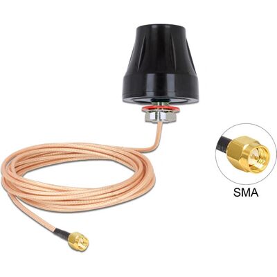 DeLOCK 89589 Netzantenne - Omnidirektional, SMA, 2 dBi DeLOCK 89589 Netzantenne - Omnidirektional, SMA, 2 dBi