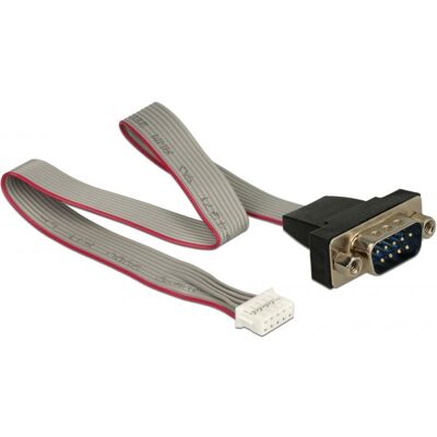 DeLOCK 89632 Seriell Kabel - Schwarz, Grau, Rot 0,3 m RS-232 DeLOCK 89632 Seriell Kabel - Schwarz, Grau, Rot 0,3 m RS-232