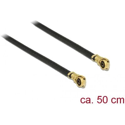 Cavo coassiale DeLOCK 89646 - 0,5m Nero Cavo coassiale DeLOCK 89646 - 0,5m Nero