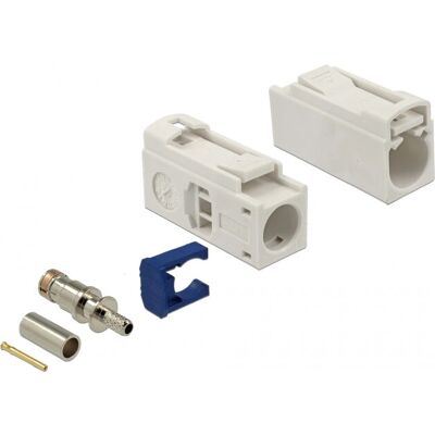 Connettore filo DeLOCK 89686 FAKRA B - Alta frequenza, Blu, Crema, Acciaio inox Connettore filo DeLOCK 89686 FAKRA B - Alta frequenza, Blu, Crema, Acciaio inox