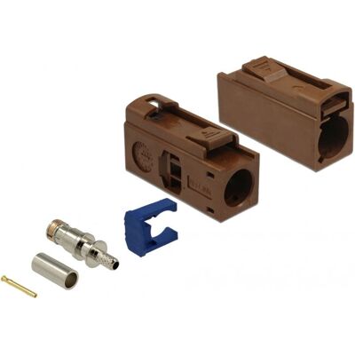 Connecteur coaxial DeLOCK 89690 - Connecteur RF haute fréquence - RAL 8011 - Publicité Connecteur coaxial DeLOCK 89690 - Connecteur RF haute fréquence - RAL 8011 - Publicité