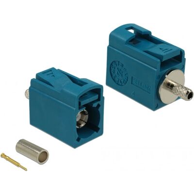 DeLOCK 89709 Koaxialstecker - FAKRA Z Buchse, Blau DeLOCK 89709 Koaxialstecker - FAKRA Z Buchse, Blau