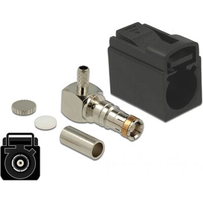 Connecteur coaxial DeLOCK 89713 - Fakra A, 90°, Or, Noir Connecteur coaxial DeLOCK 89713 - Fakra A, 90°, Or, Noir