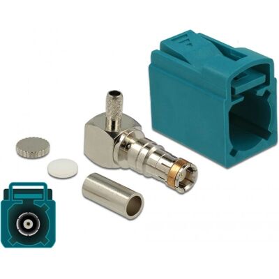 DeLOCK 89723 Koaxialstecker - RAL 5021, Wasserblau DeLOCK 89723 Koaxialstecker - RAL 5021, Wasserblau