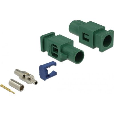 DeLOCK Modelo 89759 Conector coaxial - Verde hoja - RF DeLOCK Modelo 89759 Conector coaxial - Verde hoja - RF