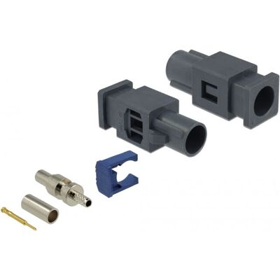 DeLOCK 89761 Koaxialstecker - FAKRA G, M, Gold, Blau, Grau DeLOCK 89761 Koaxialstecker - FAKRA G, M, Gold, Blau, Grau