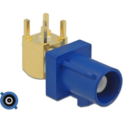Connecteur coaxial PCB 90° bleu eau - FAKRA Z modulaire - Adaptateur RF - Publicité Connecteur coaxial PCB 90° bleu eau - FAKRA Z modulaire - Adaptateur RF - Publicité
