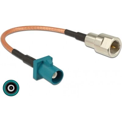 DeLOCK 89834 Wasserblau Koaxialkabel 0,15m DeLOCK 89834 Wasserblau Koaxialkabel 0,15m