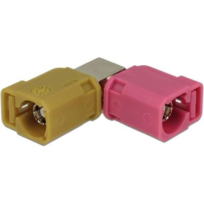 DeLOCK 89854 Koaxialstecker - RF-Adapter, 90° FAKRA H zu FAKRA K, Violett DeLOCK 89854 Koaxialstecker - RF-Adapter, 90° FAKRA H zu FAKRA K, Violett