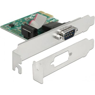 Delock PCIe RS-232 interfész kártya - Alacsony profil Delock PCIe RS-232 interfész kártya - Alacsony profil
