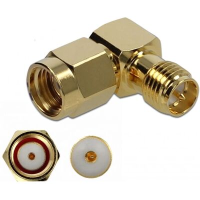 Connettore coassiale Delock 89956 - 50Ω - 10 GHz - RP-SMA maschio a femmina Connettore coassiale Delock 89956 - 50Ω - 10 GHz - RP-SMA maschio a femmina