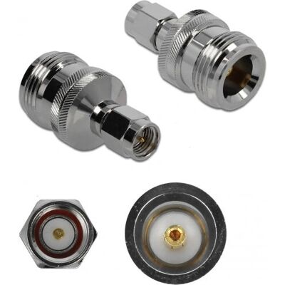 Connettore filo DeLOCK 89960 - N a SMA, Nichelato Connettore filo DeLOCK 89960 - N a SMA, Nichelato