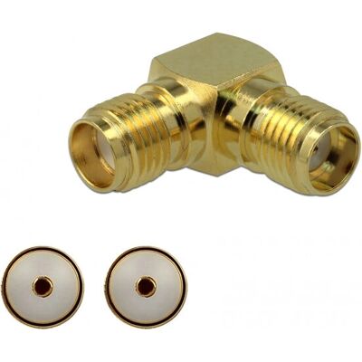 DeLock RF-Adapter SMA (W) 90°, Gold - 50Ω DeLock RF-Adapter SMA (W) 90°, Gold - 50Ω