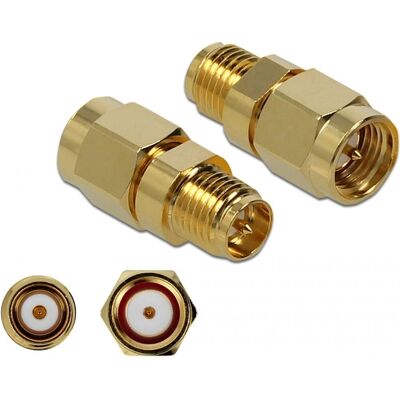 DeLOCK 89973 Hochfrequenz SMA auf RP-SMA Adapter DeLOCK 89973 Hochfrequenz SMA auf RP-SMA Adapter