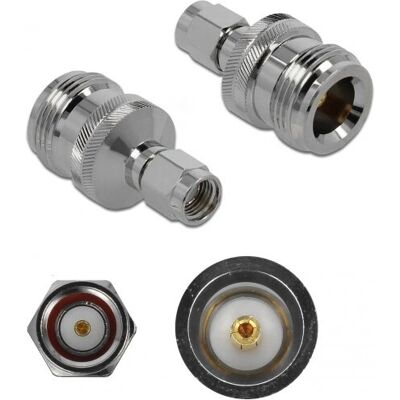 DeLOCK 89985 Níquel Adaptador N - Conector Macho a Hembra RF DeLOCK 89985 Níquel Adaptador N - Conector Macho a Hembra RF