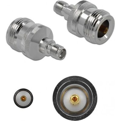 Adaptateur RF SMA N Nickel DeLOCK 89986 - Publicité Adaptateur RF SMA N Nickel DeLOCK 89986 - Publicité