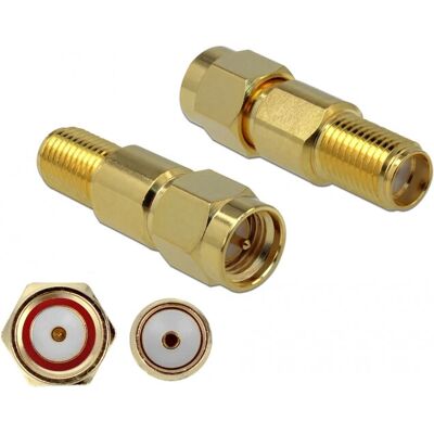 Conector SMA DeLOCK Modelo 89990 - Oro, 50Ω - Coaxial Conector SMA DeLOCK Modelo 89990 - Oro, 50Ω - Coaxial