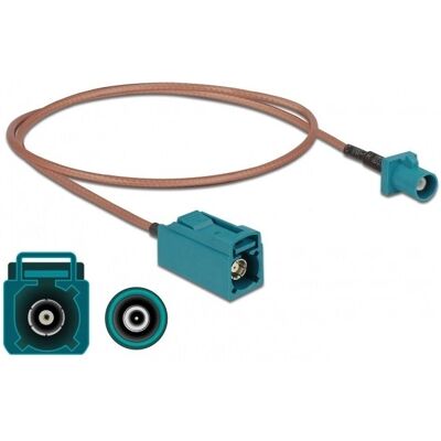 DeLOCK 90004 Koaxialkabel RG-316/U Beige, Blau DeLOCK 90004 Koaxialkabel RG-316/U Beige, Blau
