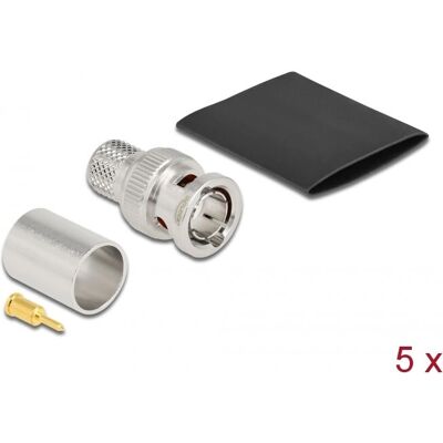 DeLOCK Connecteur BNC mâle RG11 - 5 pcs DeLOCK Connecteur BNC mâle RG11 - 5 pcs