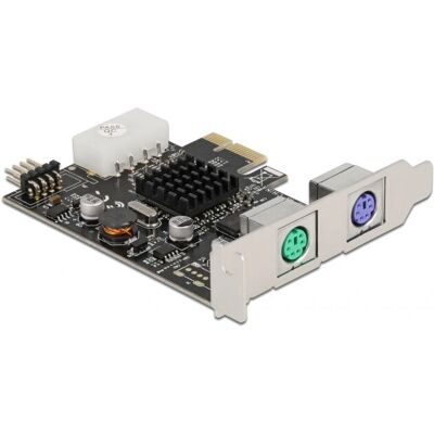 DeLOCK 90049 PCIe x1 Karte - 2 PS/2 & USB 2.0 Intern & Extern DeLOCK 90049 PCIe x1 Karte - 2 PS/2 & USB 2.0 Intern & Extern