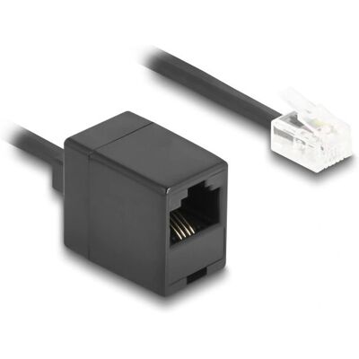 DeLock 90119 Telefonkabel - 10 m, Schwarz, Flexibel Spiralkabel DeLock 90119 Telefonkabel - 10 m, Schwarz, Flexibel Spiralkabel