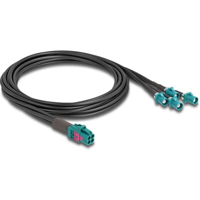 DeLOCK 90125 Koaxialkabel - 1 m - Schwarz, Blau - Koaxialkabel DeLOCK 90125 Koaxialkabel - 1 m - Schwarz, Blau - Koaxialkabel