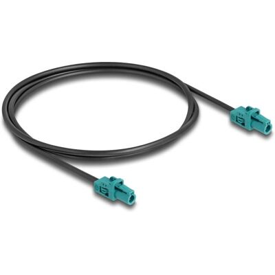 Câble coaxial DeLOCK 90128 - Aqua - 1m - câble coaxial Câble coaxial DeLOCK 90128 - Aqua - 1m - câble coaxial