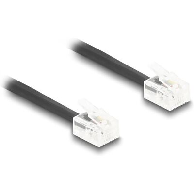 DeLOCK 90224 Telefonkabel - Spiralkabel, 3m, Schwarz DeLOCK 90224 Telefonkabel - Spiralkabel, 3m, Schwarz