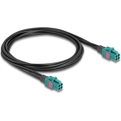 Câble coaxial DeLock 90288 - 1m Aqua - Câble coaxial Câble coaxial DeLock 90288 - 1m Aqua - Câble coaxial