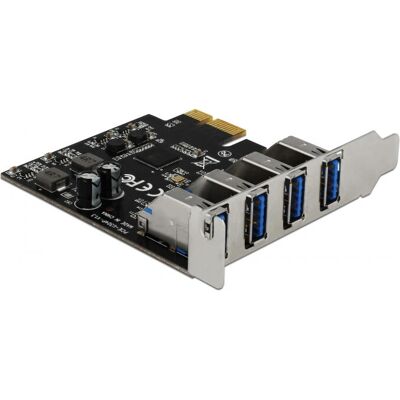 Delock PCIe USB 3.0 Adapter - 4 Port External - PCIe Card Delock PCIe USB 3.0 Adapter - 4 Port External - PCIe Card