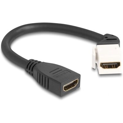 DeLOCK 90322 HDMI-Kabel - 0,2m - Weiß/Schwarz - 8K 60Hz Unterstützung DeLOCK 90322 HDMI-Kabel - 0,2m - Weiß/Schwarz - 8K 60Hz Unterstützung
