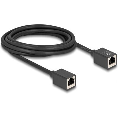 DeLOCK 90332 Netzwerkkabel - Schwarz - 3m - Cat6a S/FTP DeLOCK 90332 Netzwerkkabel - Schwarz - 3m - Cat6a S/FTP