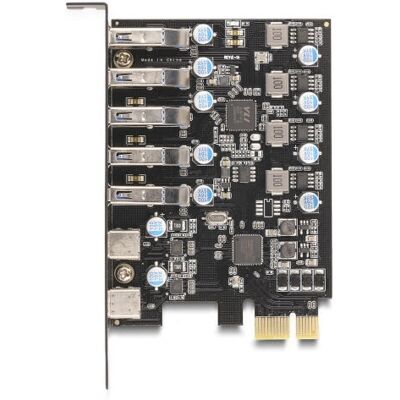 DeLOCK 90346 PCIe x1 USB Expansion Card - 5x USB-A + 2x USB-C DeLOCK 90346 PCIe x1 USB Expansion Card - 5x USB-A + 2x USB-C