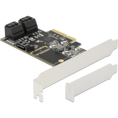Delock 90395 PCIe SATA Adapter - Internal 5 Ports - Low Profile - SATA 6 Gb/s Delock 90395 PCIe SATA Adapter - Internal 5 Ports - Low Profile - SATA 6 Gb/s