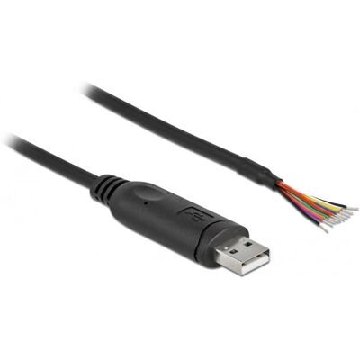 DeLock Adapterkabel USB 2.0 zu seriell RS-232 - Schwarz DeLock Adapterkabel USB 2.0 zu seriell RS-232 - Schwarz