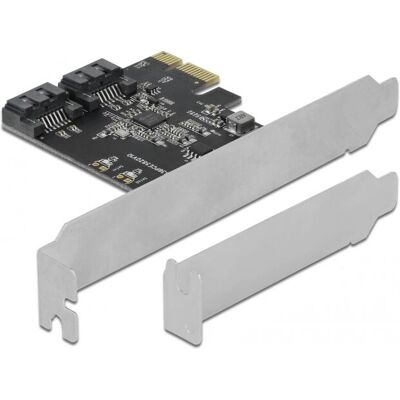 Placă de interfață PCIe SATA DeLOCK 90431 - SATA intern, 6 Gb/s Placă de interfață PCIe SATA DeLOCK 90431 - SATA intern, 6 Gb/s
