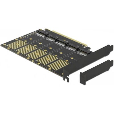 Delock 90435 Interface Card - Expand PC with 5 M.2 Slots - Supports SATA & Hot-Swap Delock 90435 Interface Card - Expand PC with 5 M.2 Slots - Supports SATA & Hot-Swap