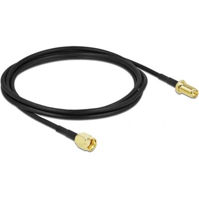 Cavo coassiale DeLOCK 90445 - Nero - 2m - Alta frequenza Cavo coassiale DeLOCK 90445 - Nero - 2m - Alta frequenza