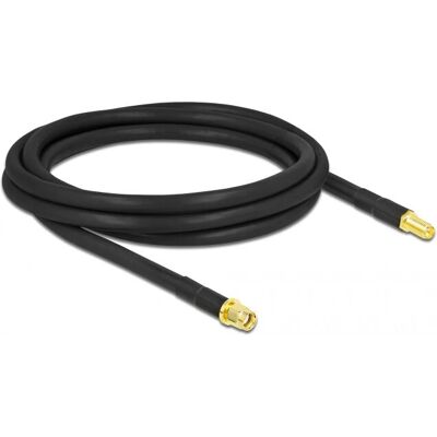 DeLock Modell 90464 Koaxialkabel - 2m Schwarz DeLock Modell 90464 Koaxialkabel - 2m Schwarz