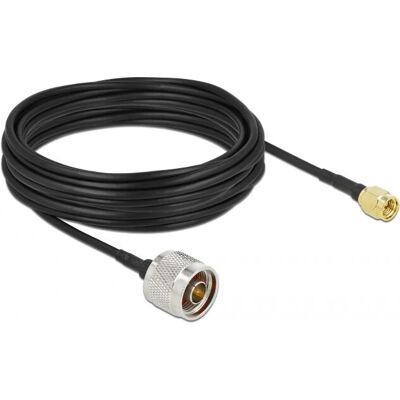 Cavo coassiale DeLOCK 90468 LMR100 Nero - 50Ω 10m Cavo coassiale DeLOCK 90468 LMR100 Nero - 50Ω 10m