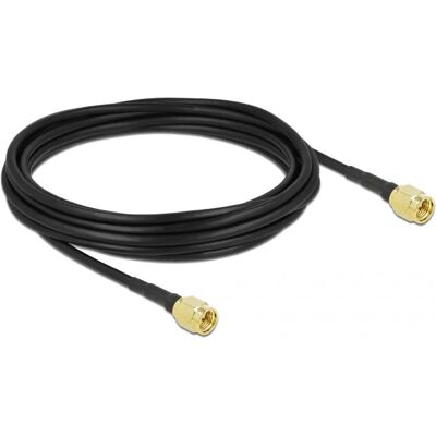 DeLock 90470 Koaxialkabel - Schwarz - 50 Ohm - 5m - SMA Stecker DeLock 90470 Koaxialkabel - Schwarz - 50 Ohm - 5m - SMA Stecker