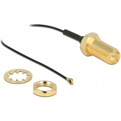 DeLOCK 90478 Koaxkabel - 0,35 m Zwart DeLOCK 90478 Koaxkabel - 0,35 m Zwart