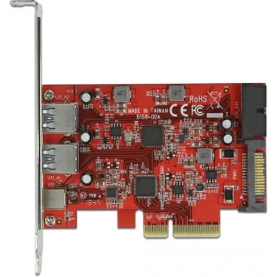 DeLOCK 90492 Interfacekort - USB 3.2 Gen 1 & 2 Udvidelse DeLOCK 90492 Interfacekort - USB 3.2 Gen 1 & 2 Udvidelse