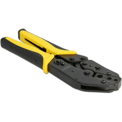 DeLOCK 90528 Kabelcrimpzange - Universal Koax-Werkzeug - Schwarz/Gelb DeLOCK 90528 Kabelcrimpzange - Universal Koax-Werkzeug - Schwarz/Gelb